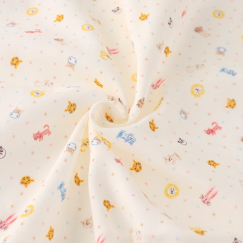 【お買い得品】カットクロス フルテクト動物 ダブルガーゼ 50cm