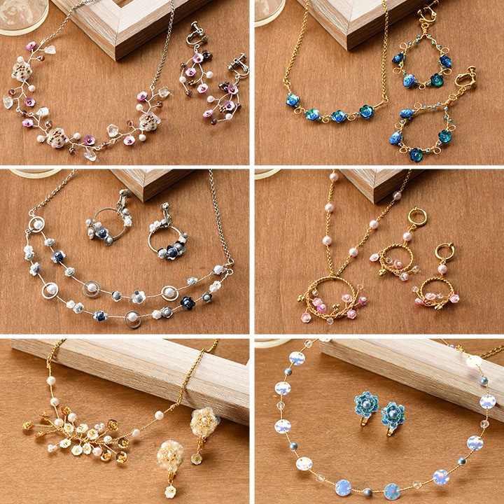 【お買い得品】フラワースパンコール アクセサリーキット ライトブルー BV00137