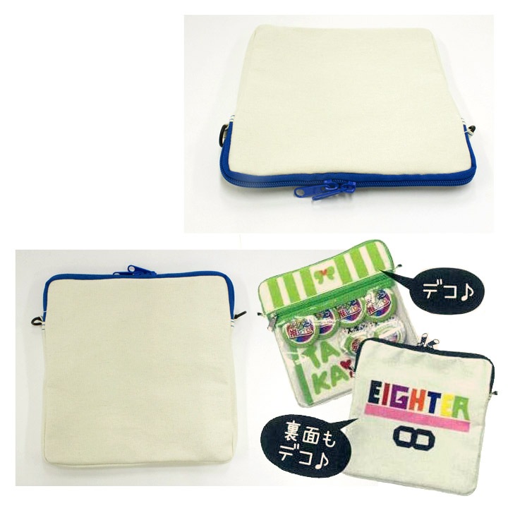 【お買い得品】NUNO DECO 推しイロ 痛サコッシュ きなり 全8色