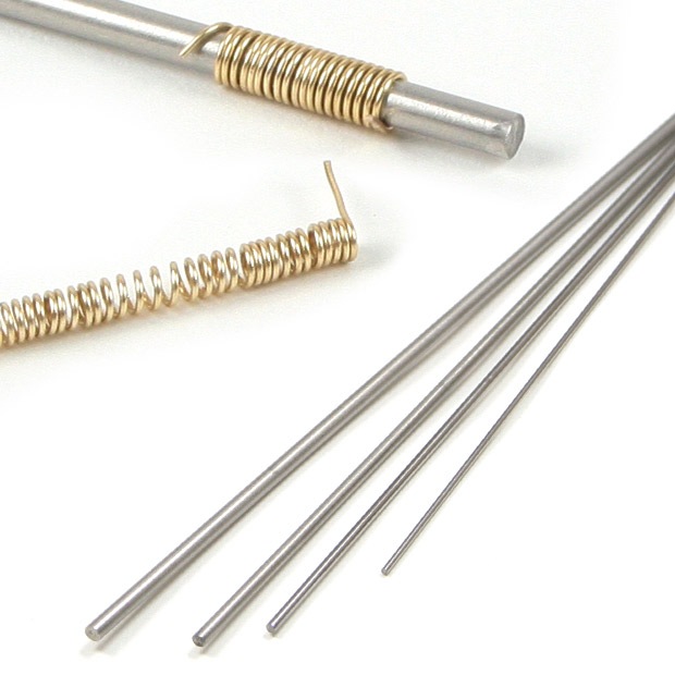 ビーズ　ワイヤー類　ワイヤーワーク用 ステンレス丸棒4本セット