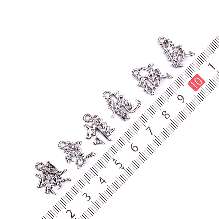 漢字チャーム シルバー 1ヶ