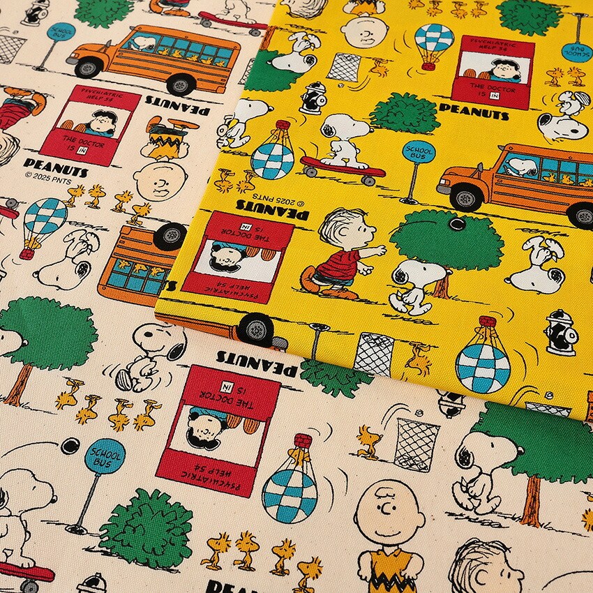 スヌーピー アートフレーム オマケ付 ピーナッツ PEANUTS The 50s ピーナッツ スヌーピー パーク オックス 50cm単位 | オックス | 手芸
