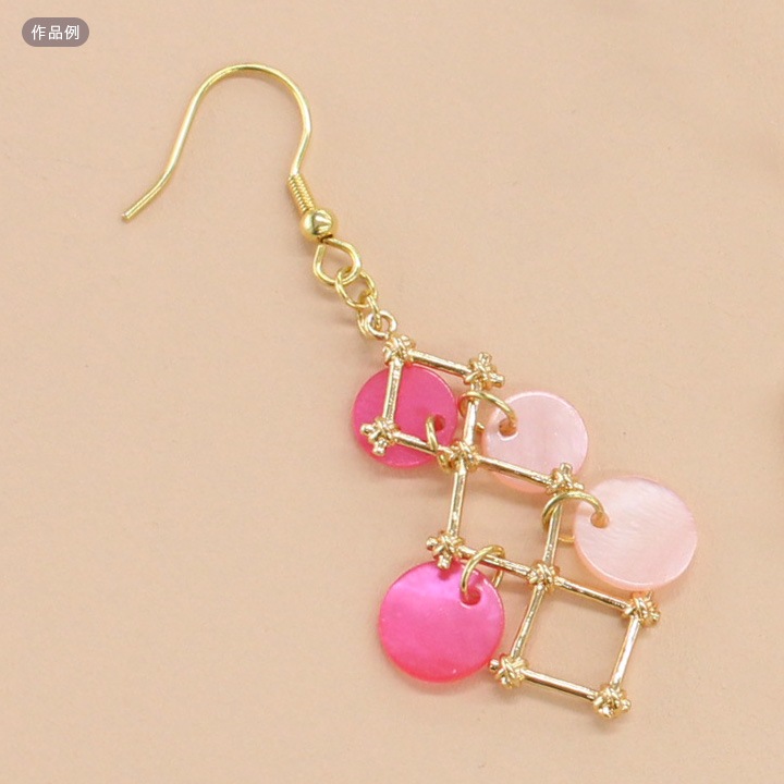 CraftCafe メタルチャーム カン付き格子 約35×14mm