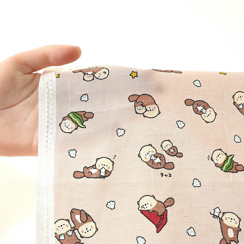 リトルアニマルワールド ラッコ シーチング 50cm単位