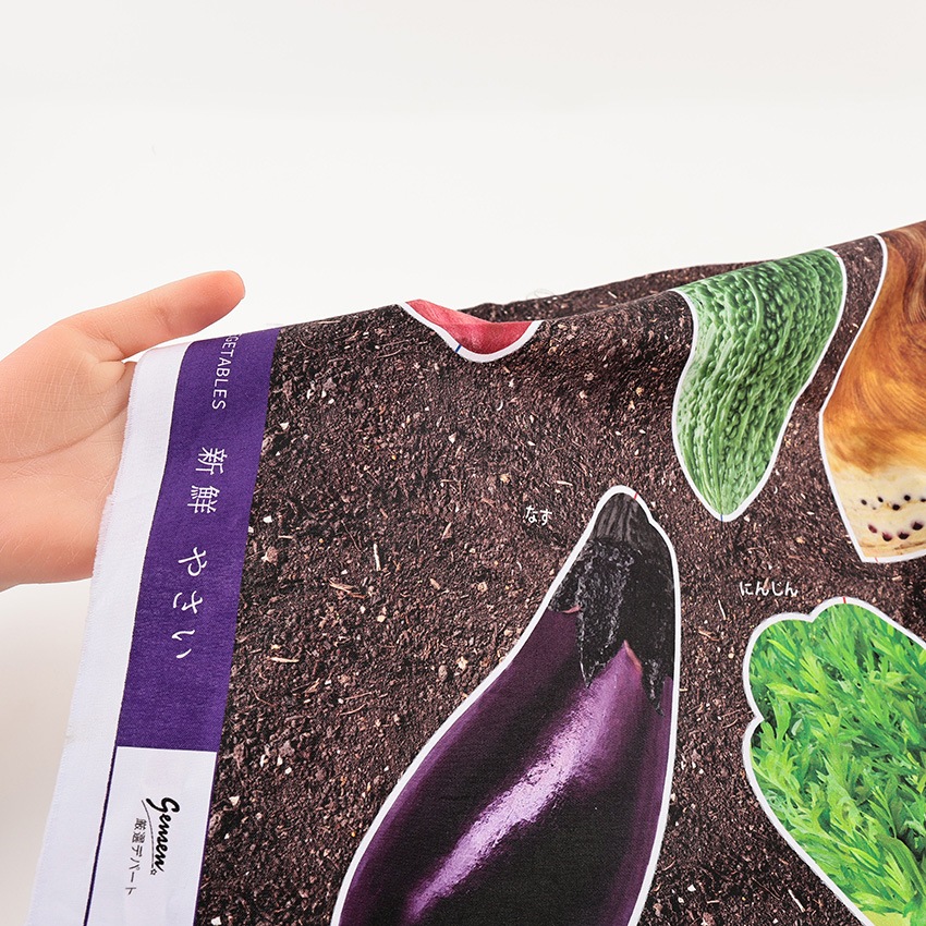 インクジェットパネル 八百屋さん タケノコ 108×95cm カットクロス