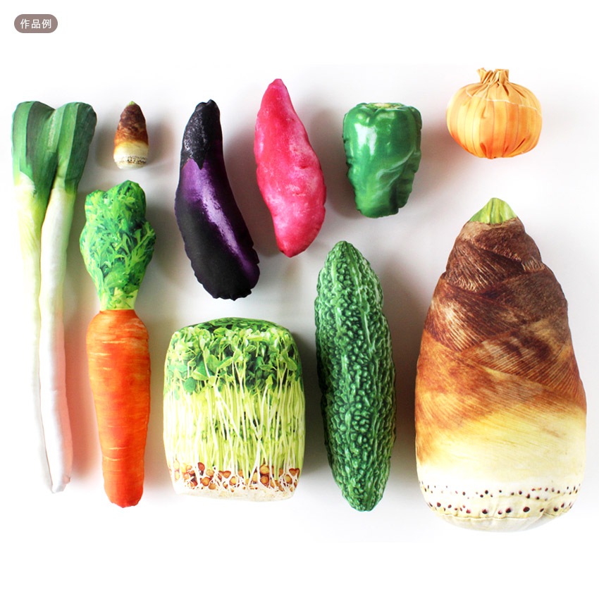 インクジェットパネル 八百屋さん タケノコ 108×95cm カットクロス