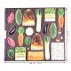 インクジェットパネル 八百屋さん タケノコ 108×95cm カットクロス
