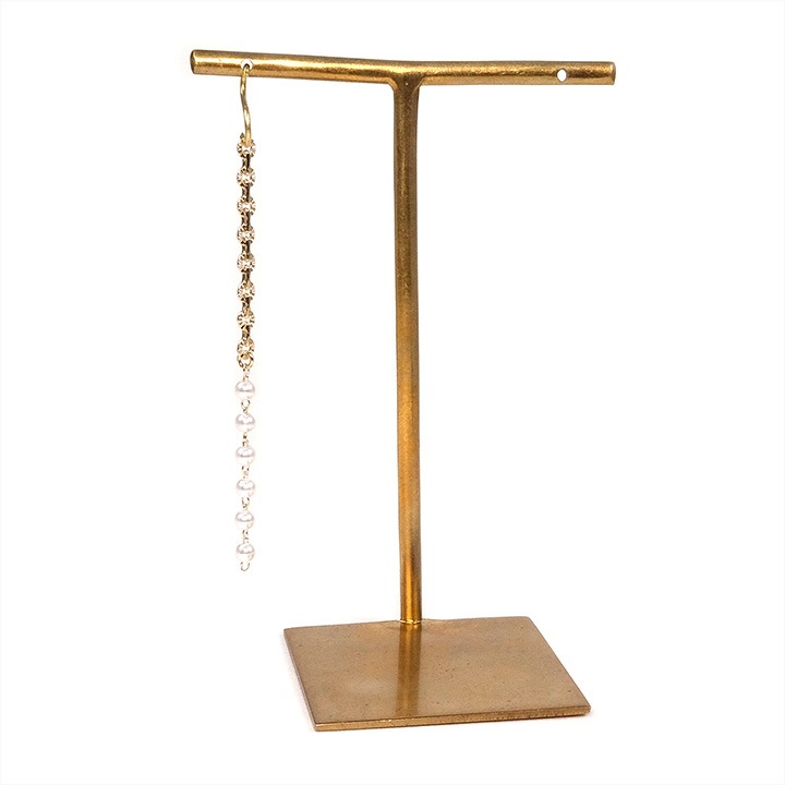 CraftCafe 下がりパーツ チェーン&パール 約62mm ゴールド/シルバー 1個入り