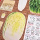 インクジェットパネル 八百屋さん 白菜 108×95cm カットクロス