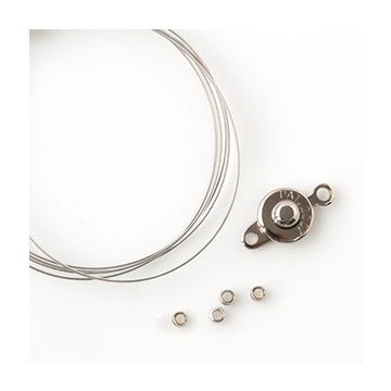 ビーズ　お楽しみ袋　ビーズのアトリエ 金具パック 25.銀の線