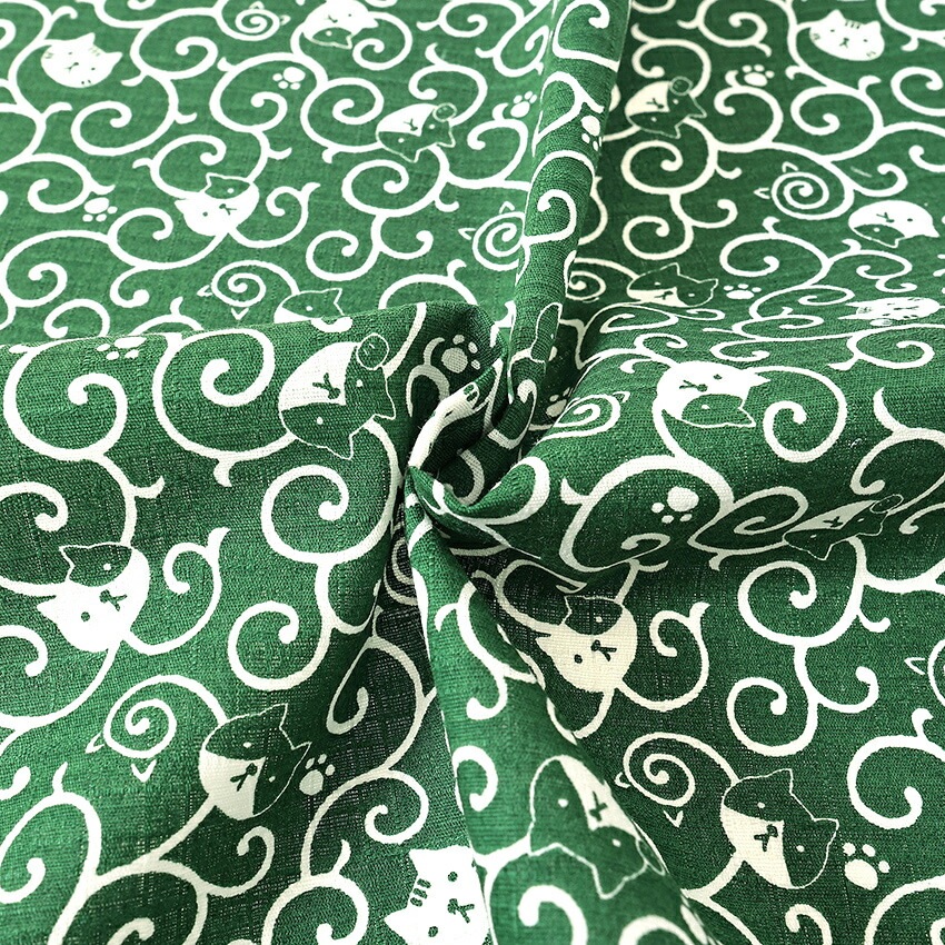 福福 唐草ねこ サザンクロス 50cm単位