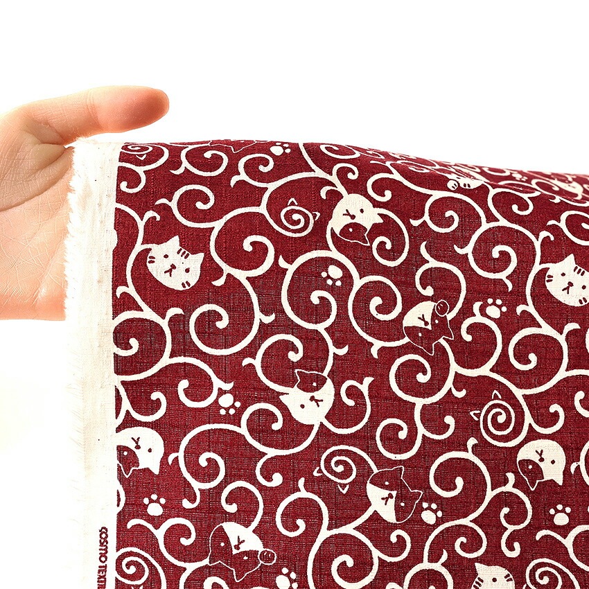 福福 唐草ねこ サザンクロス 50cm単位