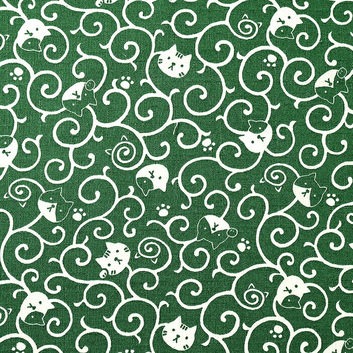 福福 唐草ねこ サザンクロス 50cm単位