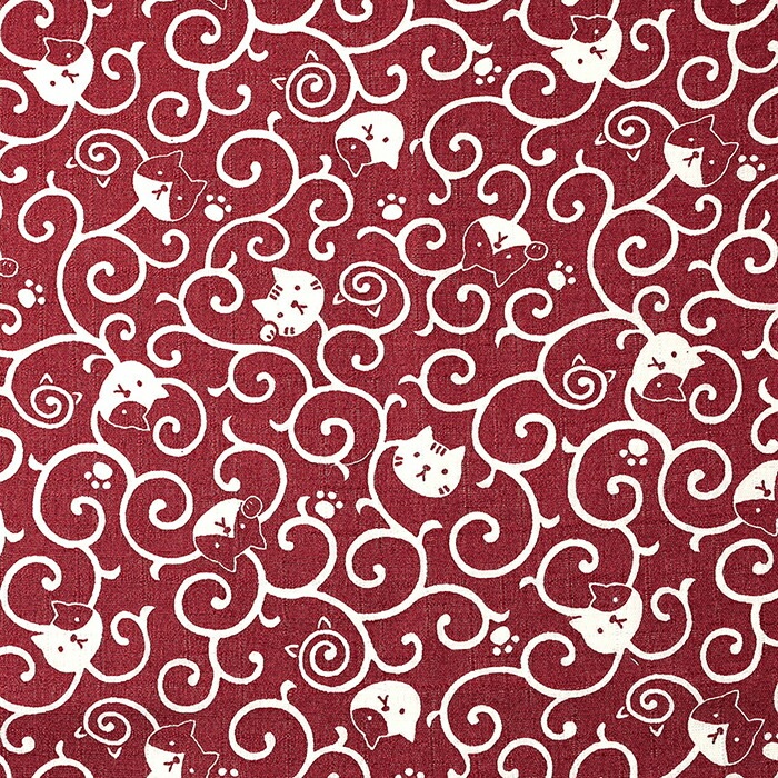 福福 唐草ねこ サザンクロス 50cm単位