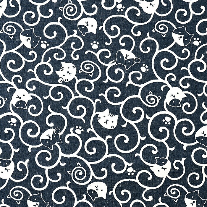 福福 唐草ねこ サザンクロス 50cm単位