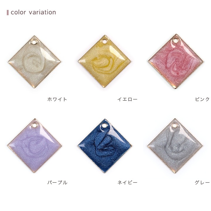 【大処分】メタルエポ 四角プレートサンディング 1穴 ゴールド 19×19mm 2ヶ