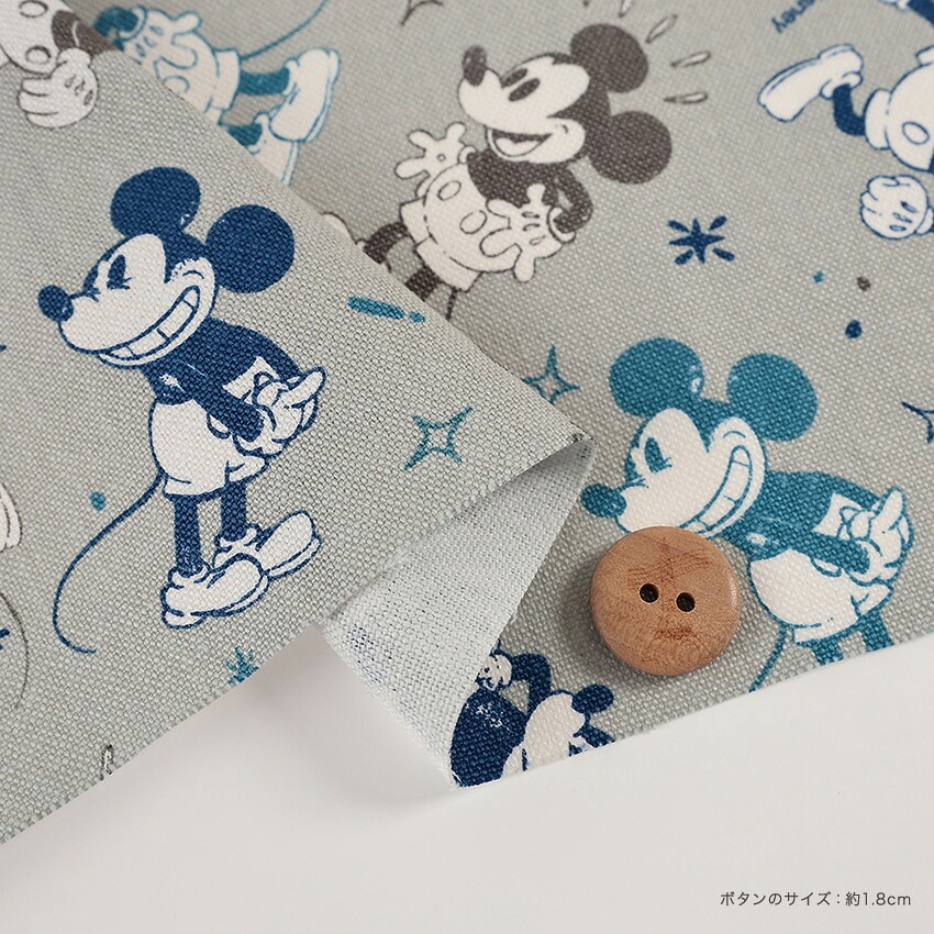 ディズニー ミッキー 11号帆布 50cm単位 | □柄で選ぶ | 手芸用品の