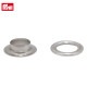 Prym プリム 片面ハトメ 内径14mm シルバー 15組 541391 