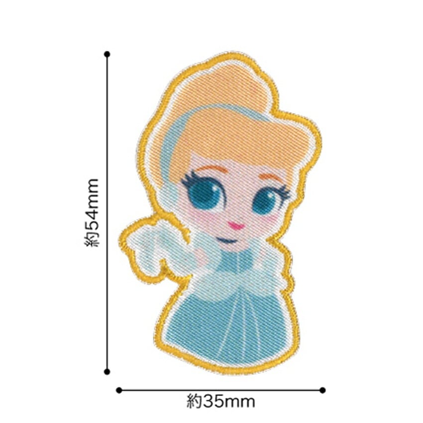 ディズニー プリンセス ワッペン シンデレラ アリエル ベル アイロン