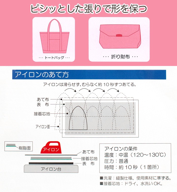 クラフト用 接着芯地 スーパーキープタイプ 約120×50cm