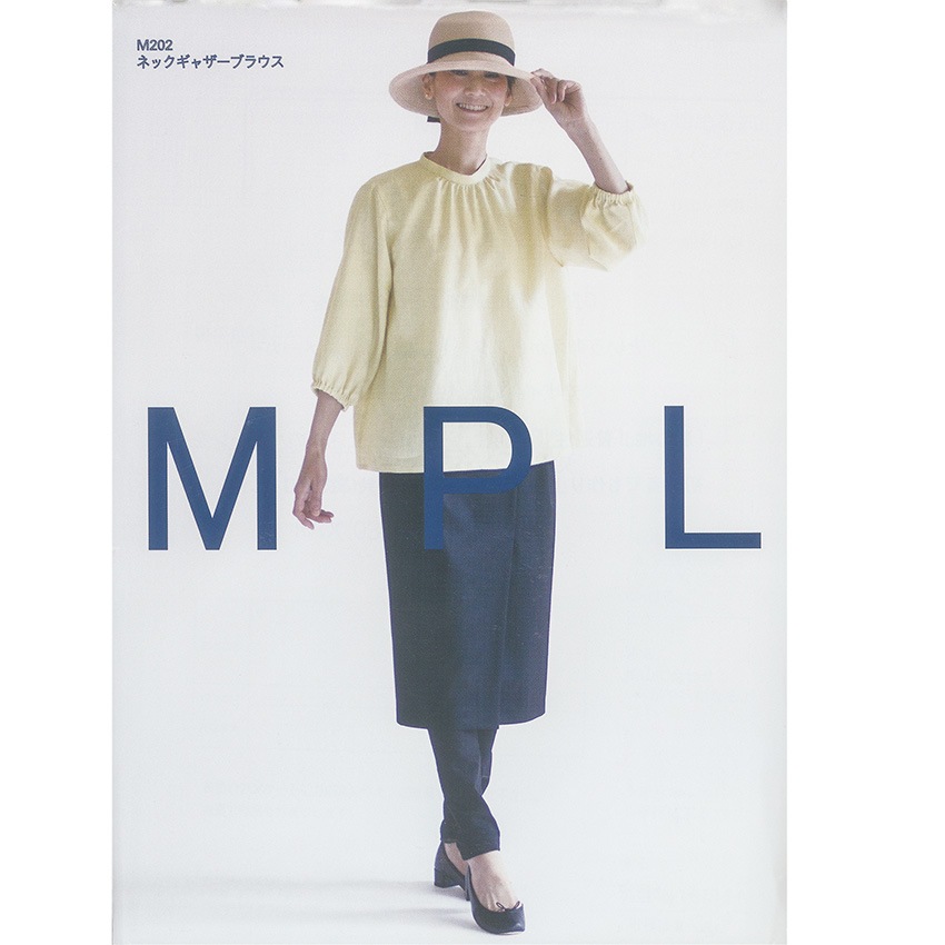 型紙 mパターン研究所 ネックギャザーブラウス M202