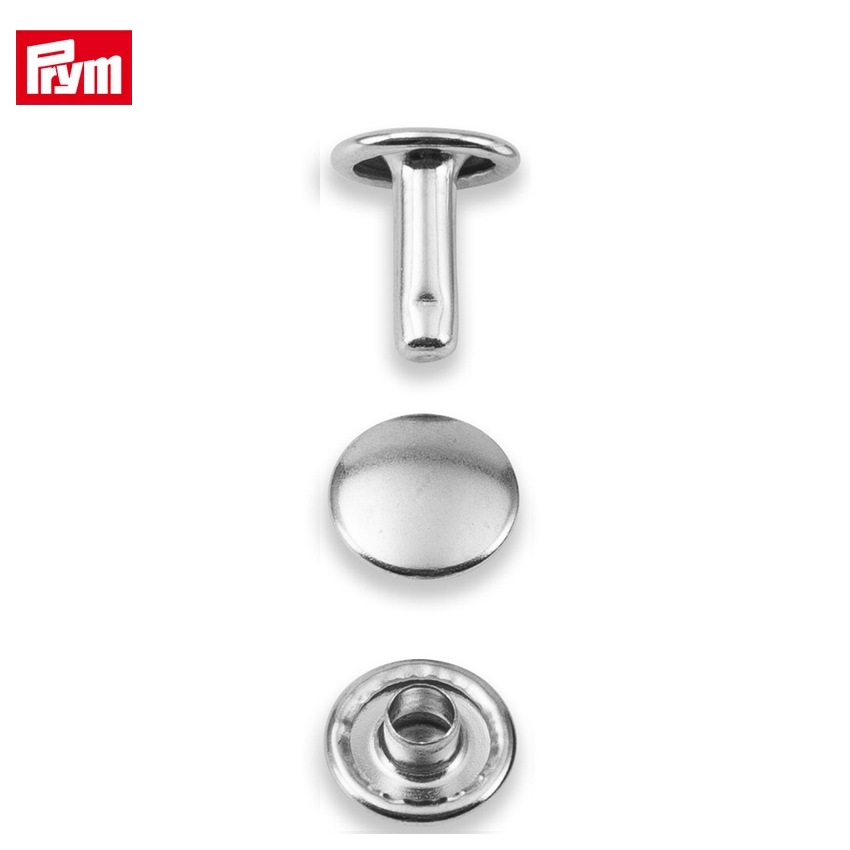 Prym プリム 両面カシメ 直径9.0mm シルバー 20組 403171 