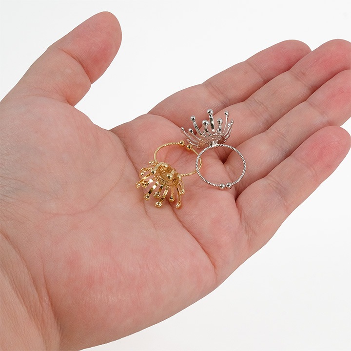 リング台 座金付き ゴールド・シルバー 1ヶ入り