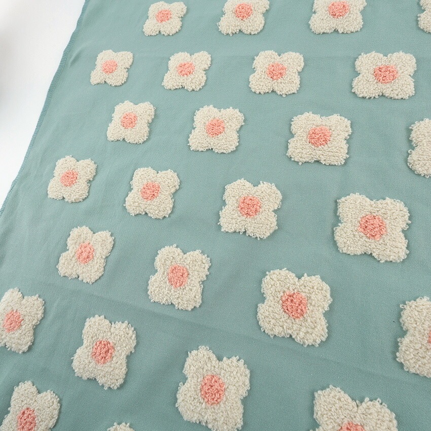 Tufting like 小花柄 タフティング風 凹凸刺繍 50cm単位 | 花柄