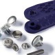Prym プリム 脱着しやすい アノラックスナップ 12mm S シルバー 10組 取付けコマ付き 390330 