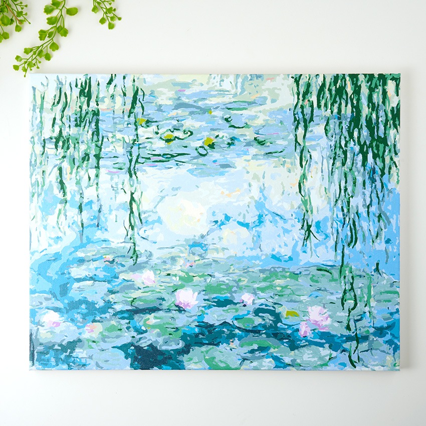 ぬりえ「私のアート時間」 睡蓮 40×50 | ぬりえ | 手芸用品の卸売り