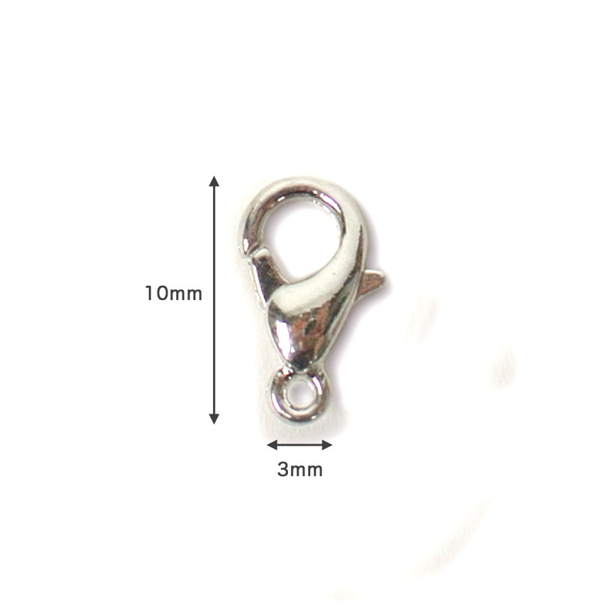 アクセサリー金具　CraftCafe カニカン小 10mm 2個入り ゴールド/シルバー