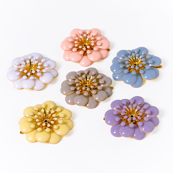 メタルパーツ エポフラワー 足付き 29×29mm