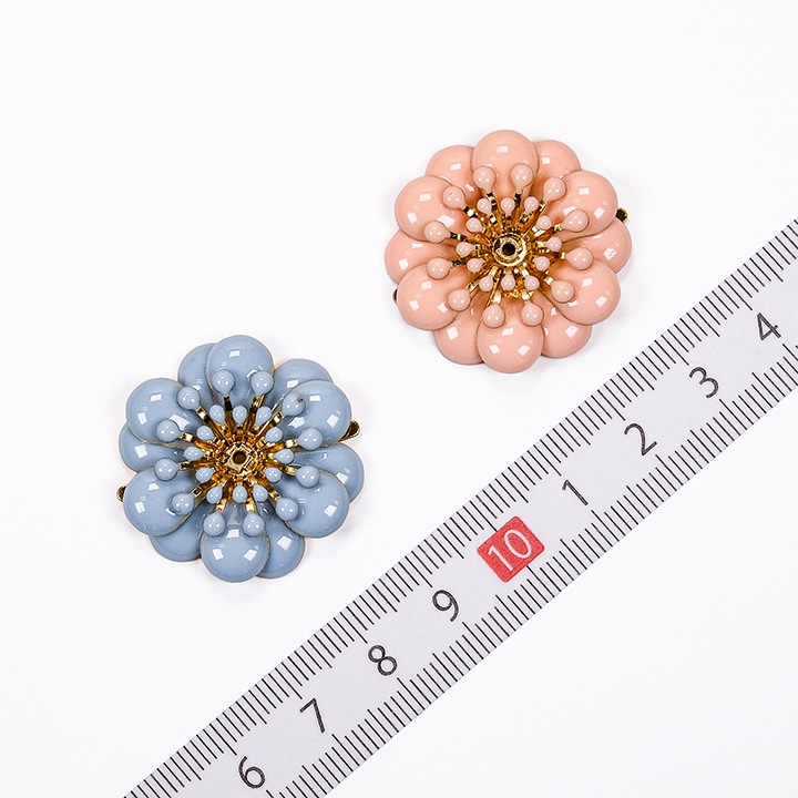 メタルパーツ エポフラワー 足付き 29×29mm