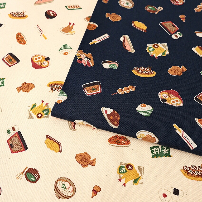 Nakato様 図鑑シリーズ Japanese food オックス 50cm単位 | オックス | 手芸用品