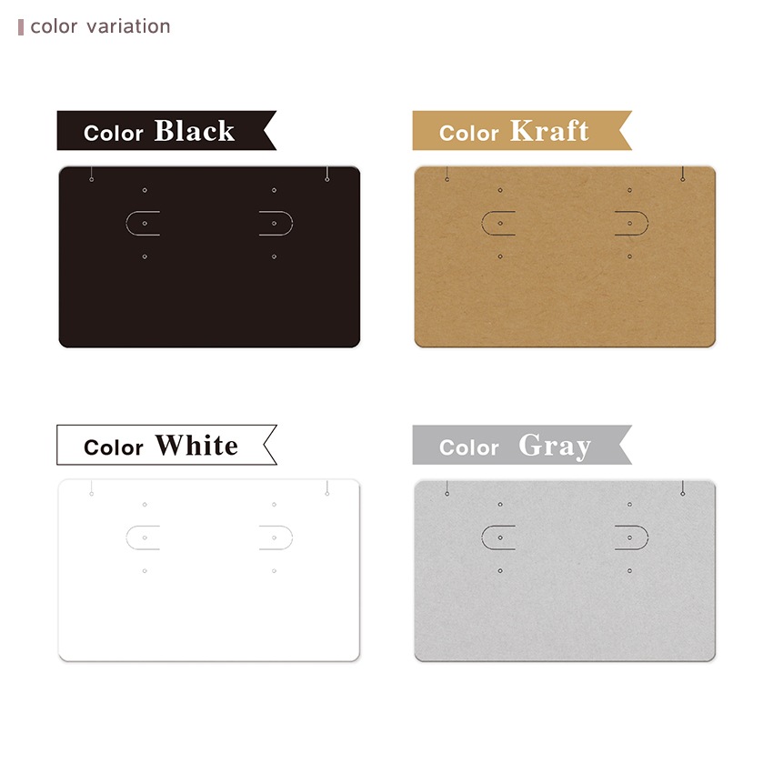 オリジナルワークス ピアス イヤリング ネックレス 台紙 ディスプレイ用品 