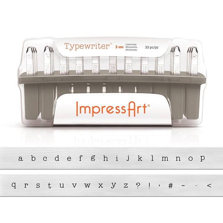 ImpressArt(インプレスアート) レタースタンプ 3mm 小文字 タイプライター 