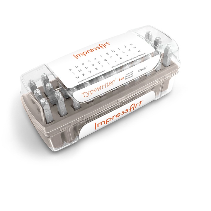 ImpressArt(インプレスアート) レタースタンプ 3mm 小文字 タイプライター 