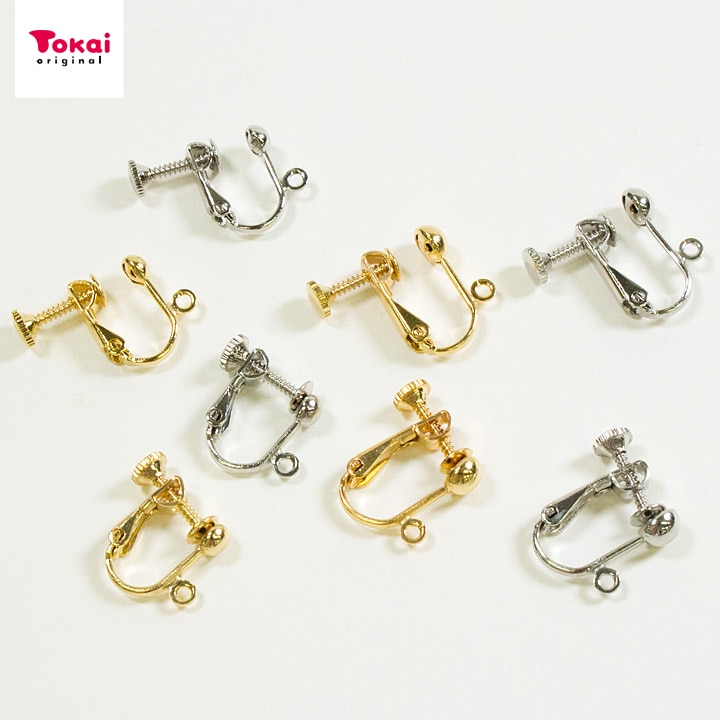 イヤリング金具 カン付ネジバネ | イヤリング・ピアス金具 | 手芸用品