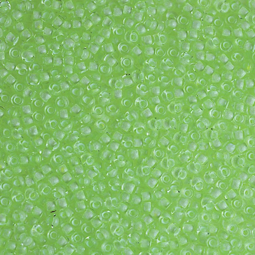 ビーズ　グラスビーズ　丸大　ピカットビーズ Lグリーン 2503