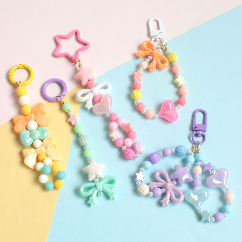 ビーズ アクセサリー パーツ アクリルビーズ ハート | アクリルビーズ