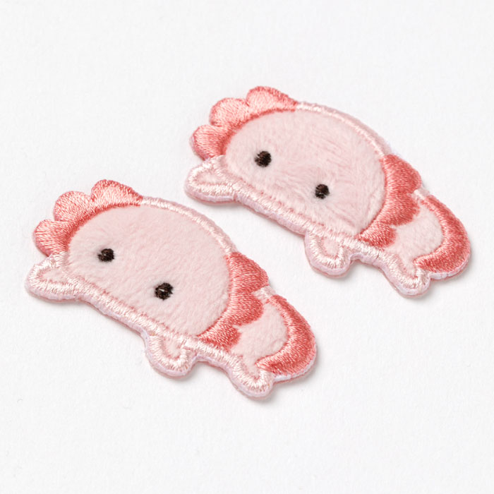 ぬいぱっち ふわふわ ワッペン シール アイロン 両用タイプ 2way | ち