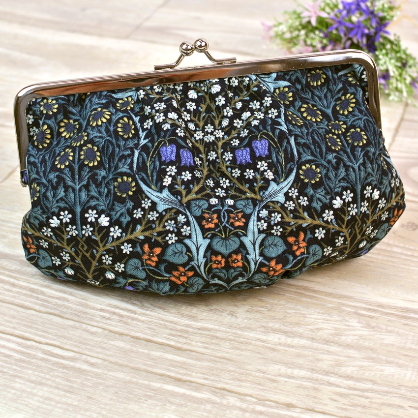 CraftCafe　口金 角16.5cm シルバー(紙ひも、型紙付)