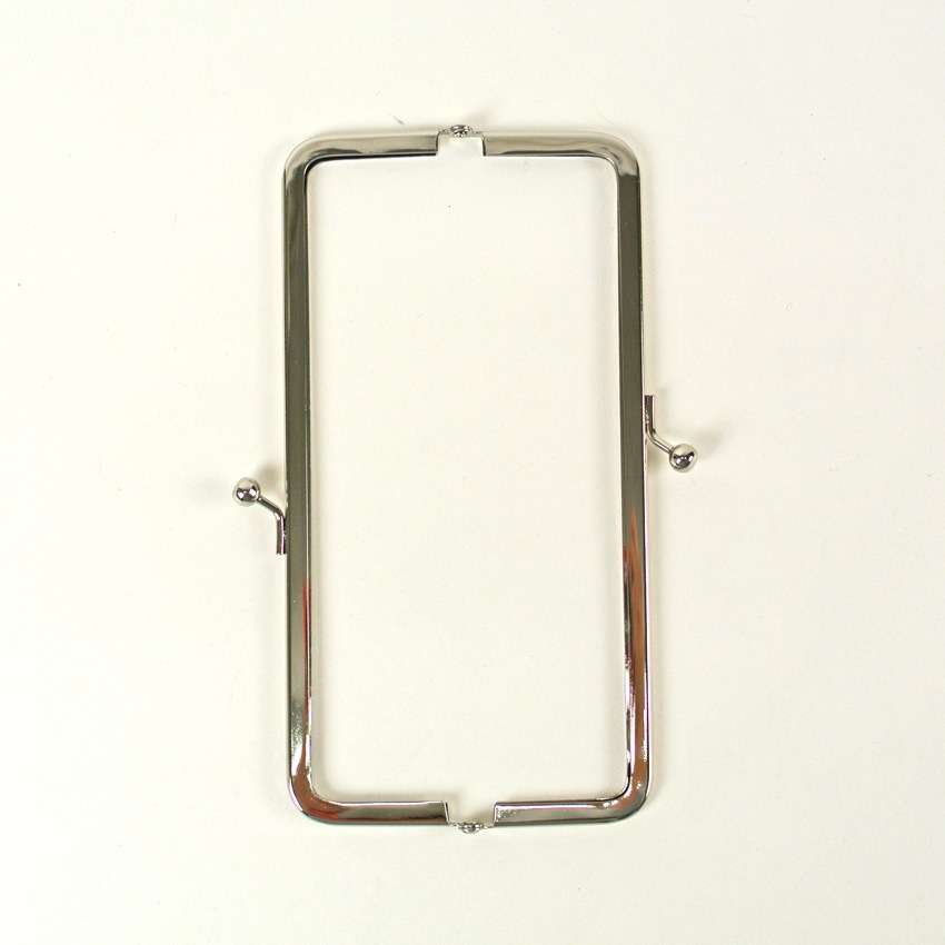 CraftCafe　口金 角16.5cm シルバー(紙ひも、型紙付)
