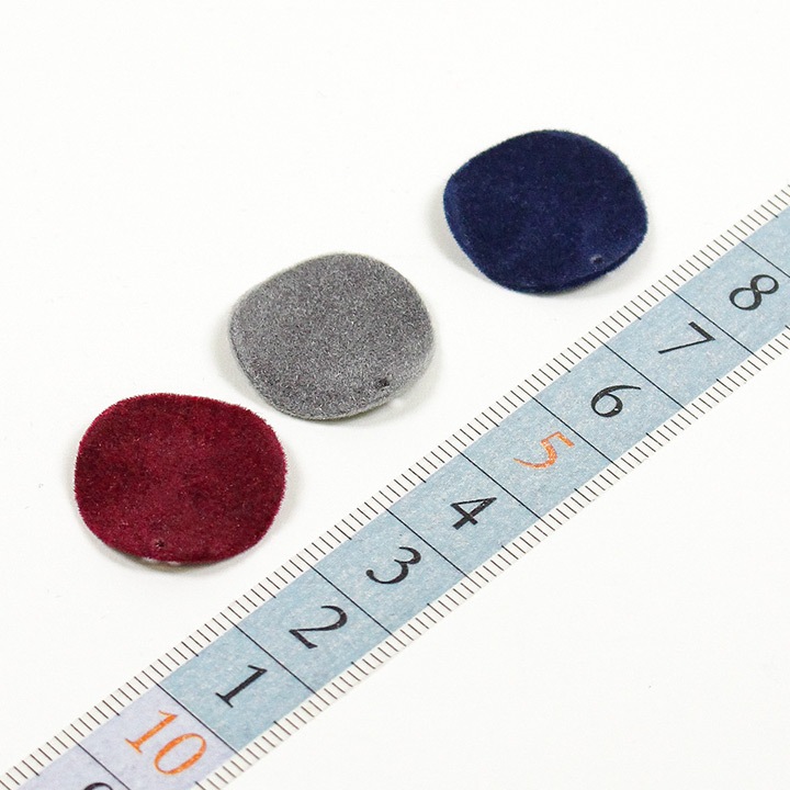 【お買い得品】メタルフロッキーパーツ 丸プレート ウエーブ 1穴 20mm