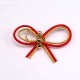 【お買い得品】蝶結び水引×メタルフープ ゴールドカン付 レッド 1ヶ