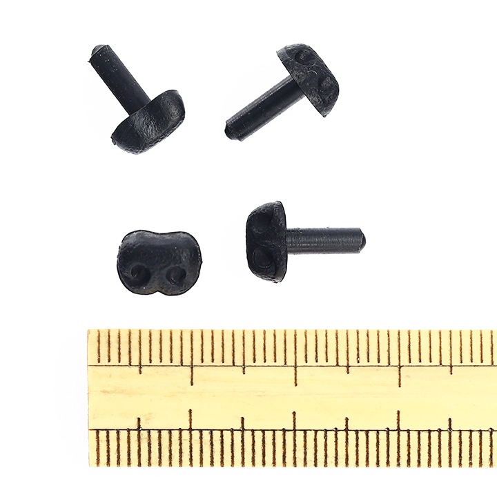 CraftCafe ドッグノーズ 8mm 黒 4個入 | さし目・さし鼻・動眼 | 手芸