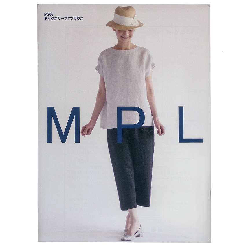 型紙 mパターン研究所 タックスリーブTブラウス M203