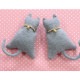 クラフト　ソーイング・布手芸　クリップキット　にゃんこクリップ ん(グレー)