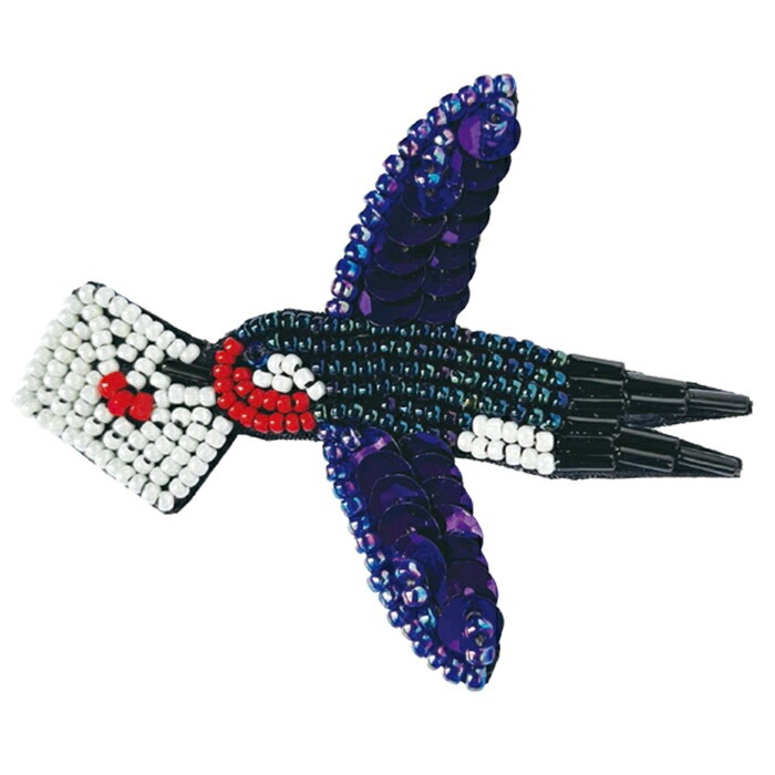 トーホー TOHO ビーズ刺繍で作る ブローチキット TORI 鳥 | ブローチ