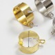 ビーズ　アクセサリー金具　イヤリング・ピアス　イヤーカフス カン付 1ペア ゴールド・シルバー